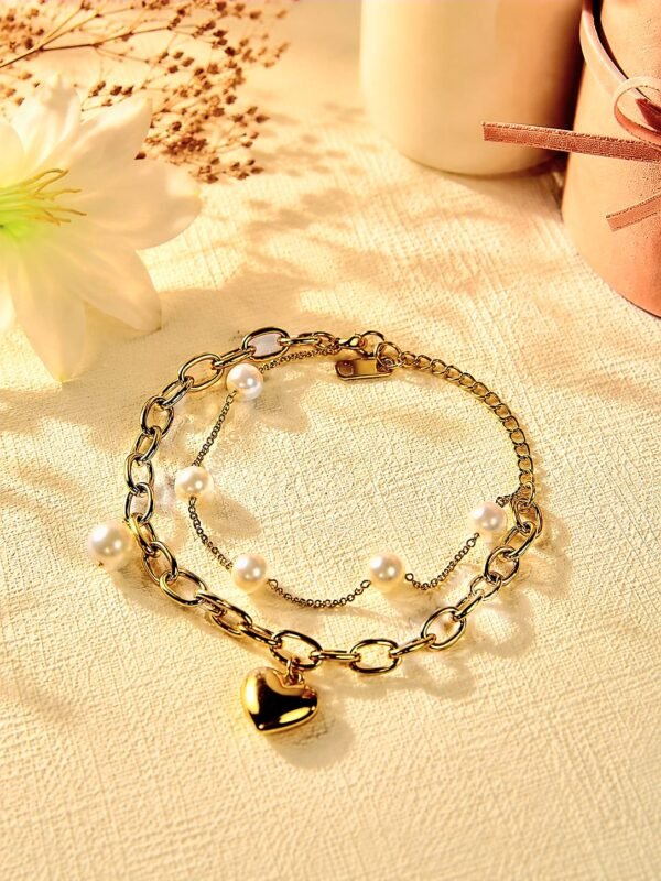 The Venice Heart and Pearl Bracelet