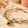 The Venice Heart and Pearl Bracelet