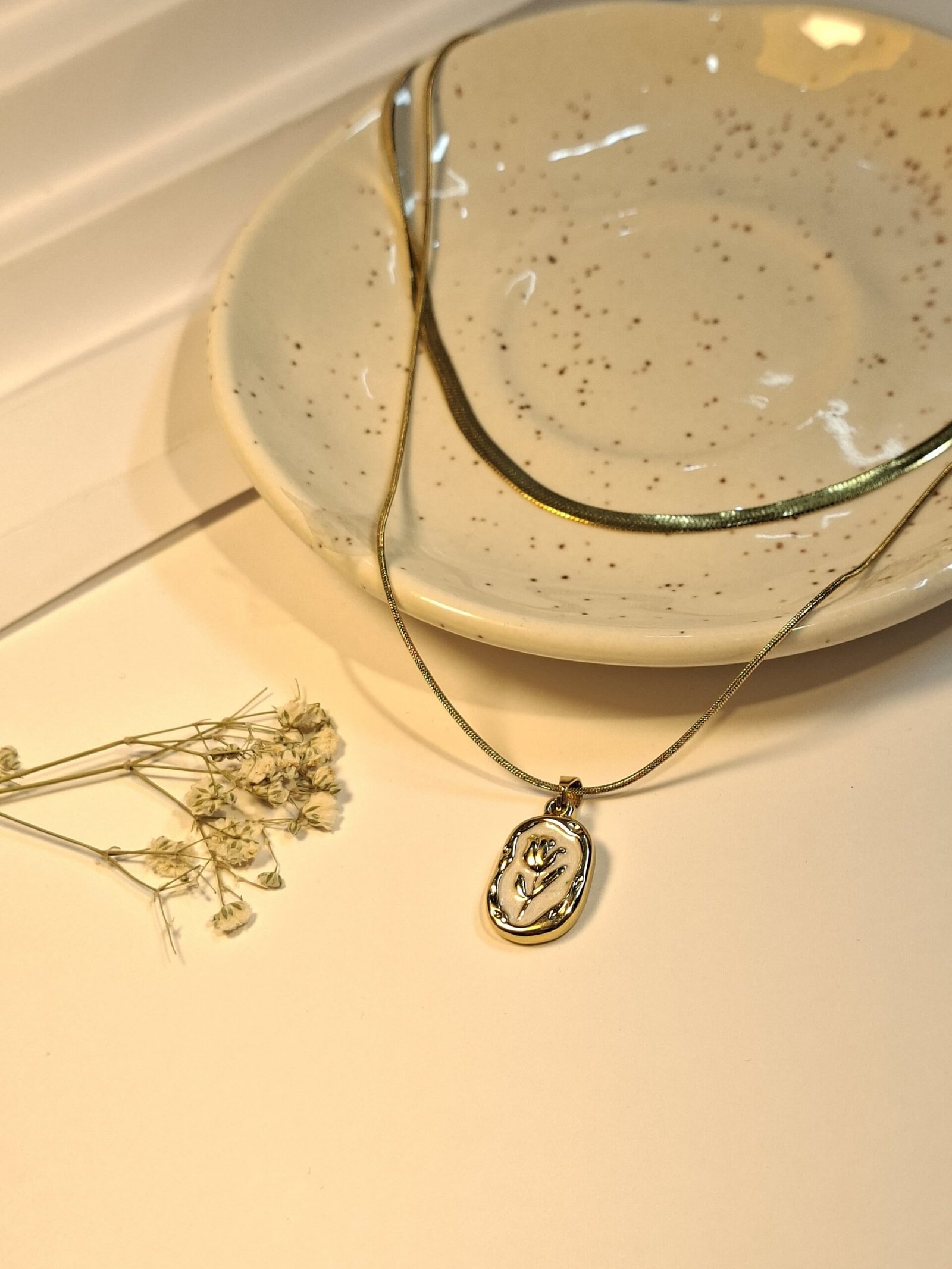 Floral Double Layer Necklace