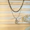 Floral Double Layer Necklace