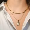 Floral Double Layer Necklace