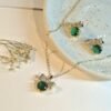 The Emerald Velvet Bow Set