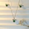 The Emerald Velvet Bow Set